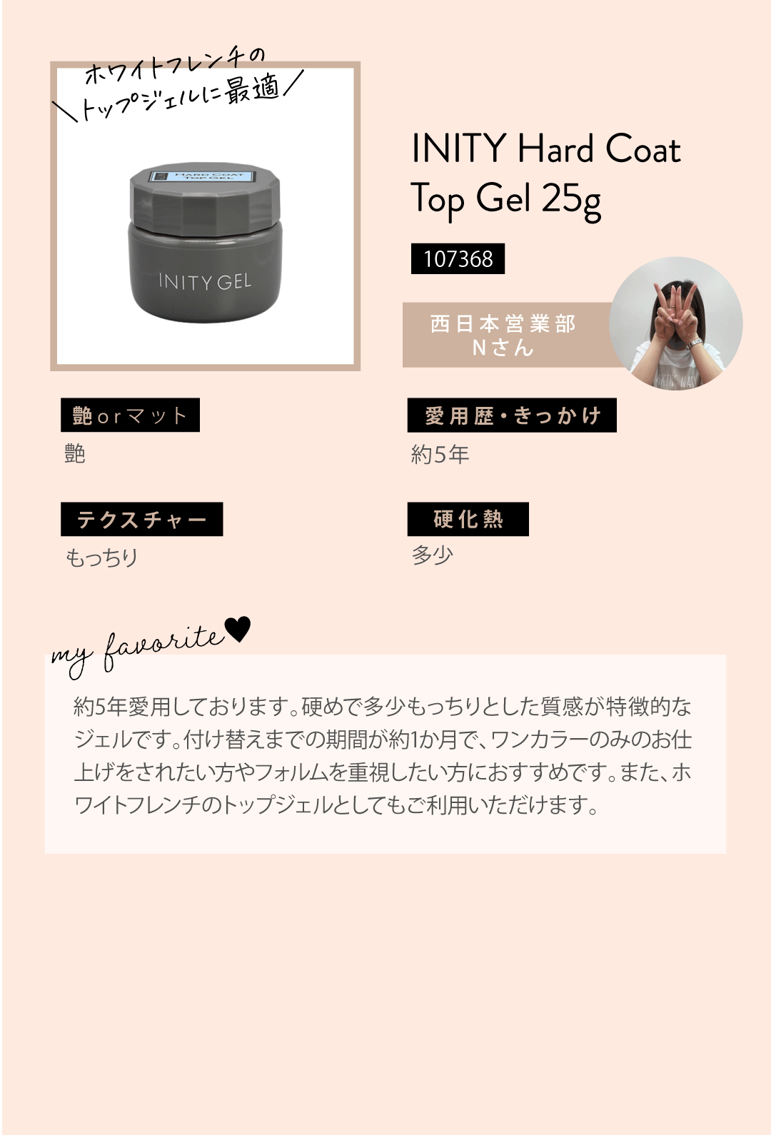 アイニティ ハードコート トップジェル